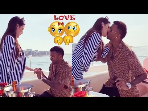 Hardik Pandya And His Girlfriend Serbian Actress Natasa Stankovic Engagement in Dubai | Filmylooks