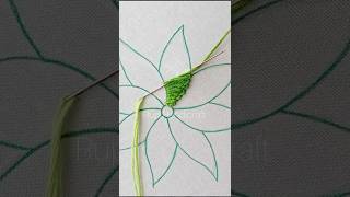 #bordado easy flower basic hand #embroidery stitch🌿💥🌻