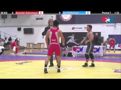 Dual #7 - 59 KG - Nursultan Kalmurzayev (KAZ) vs. Joe Betterman (USA #1)