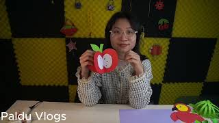Hướng dẫn làm quả táo màu đỏ trang trí bàn học cực đơn giản | Paldu Vlogs