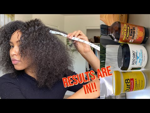 Results: 30 day hair growth challenge using Doo Gro, Sulfur 8 and Black Castro oil | Healthy Hair