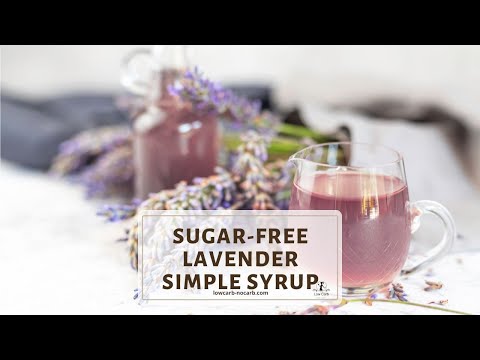 Sugar Free Lavender Simple Syrup Recipe
