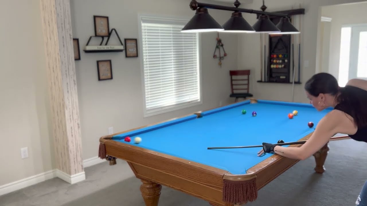 August 2022 Practicing Pool Player