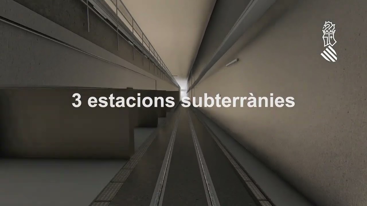 Recorrido virtual por la línea 10 de Metrovalència