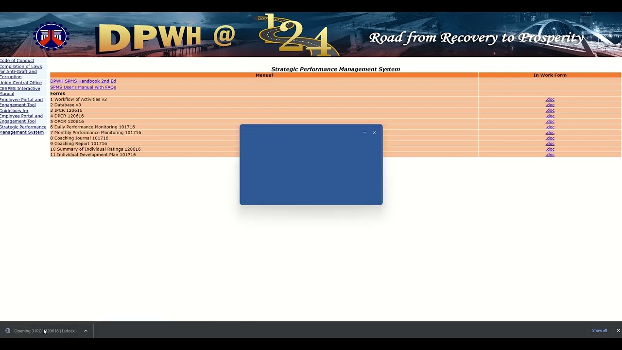 Download IPCR @ DPWHweb