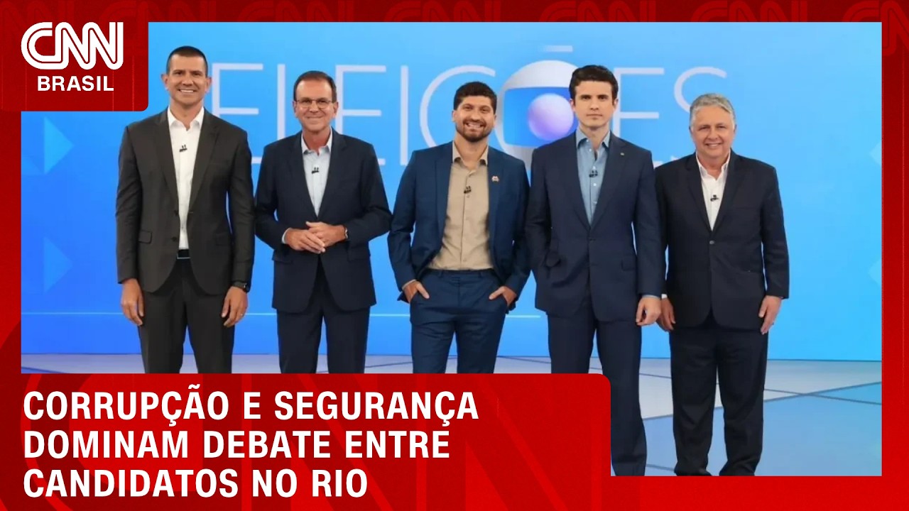 Candidatos no Rio debatem corrupção e segurança com ataques a Ruas e Paes | CNN NOVO DIA