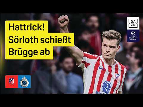 Sörloth-Show: Atletico Madrid - FC Brügge | Playoffs | UEFA Champions League | DAZN Highlights