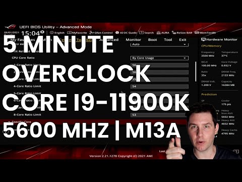 5 Minute Overclock: Core i9-11900K to 5600 MHz