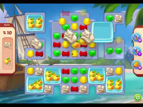 HomeScapes Level 1800 no boosters (16 moves)