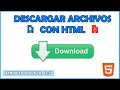 Atributo DOWNLOAD en HTML