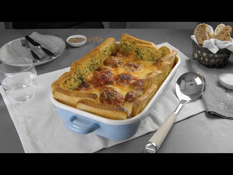 This Tasty Casserole Is Taking Comfort Food To The Next Level: Mozzarella-Stuffed Meatball Casserole