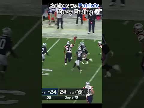 Raiders vs Patriots Crazy Ending