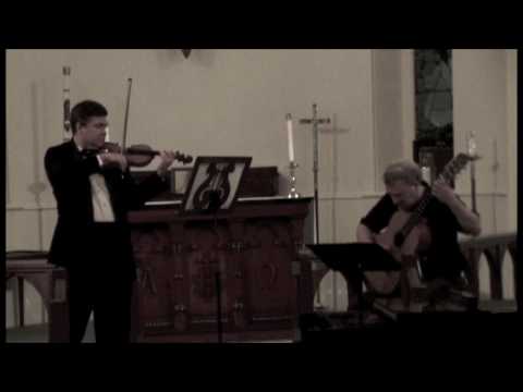 E. Mahle- Sonata 1985 for violin and guitar- Lawson/ Anvinson .I.Mov