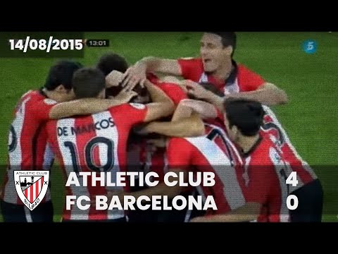 Imagen de portada del video Supercopa 15/16 (ida) I Athletic Club 4 – FC Barcelona 0