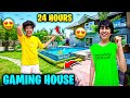 Living in Biggest Gaming House😍For 24 Hours With TSG Members 😨(Haunted Place) - Jash Dhoka Vlogs