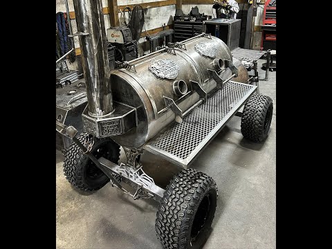 Boathouse Smokers 120 Gallon Texas Traditional Offset Smoker Build with Off-Road Package & Wagon tow