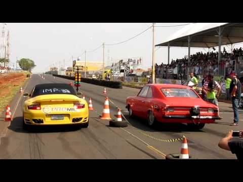 Opala vs Porsche - 1º Drag Race Catanduva - SP - 05 e 06/09/2015