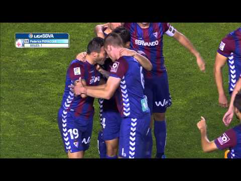 Gol de Piovaccari (0-2) en el Rayo Vallecano - SD Eibar - HD