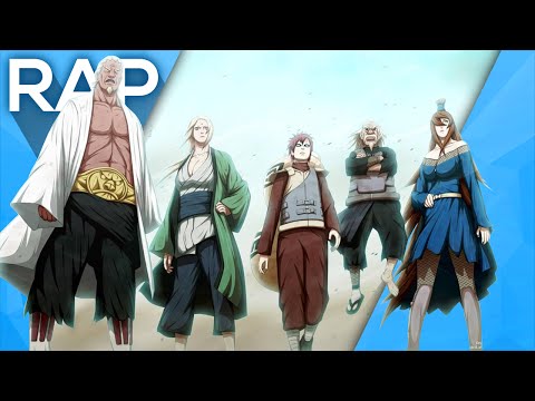 🔴 Rap Aliança dos 5 Kages (Naruto) l Águia l Conjunto 06