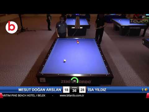 MESUT DOĞAN ARSLAN & İSA YILDIZ Bilardo Maçı - 2020 TK 1.ETAP ANTALYA-3.ÖN ELEME