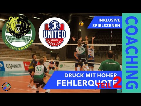 Aufschlagdruck vs Fehlerquote - HELIOS GRIZZLYS vs United Frankfurt inkl. Spielszenen