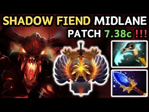 🔥 Match MVP IMMORTAL SHADOW FIEND Midlane Gameplay Patch 7.38c  🔥 Shadow Fiend Perspective - Dota 2