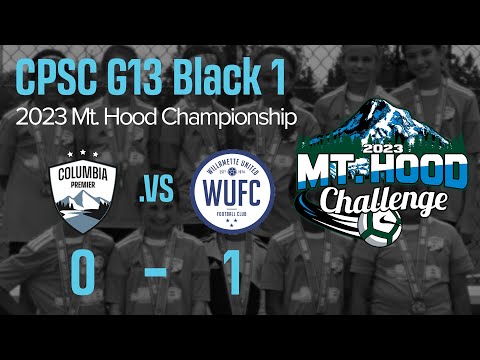 CPSC G13Black1 2023 MtHoodChallenge - Championship Game vs. WUFC 13G Gold/White (0-1)
