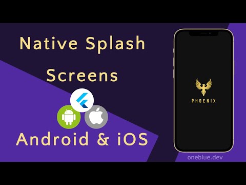 Flutter Splashscreen | Generate native splash screen iOS & Android