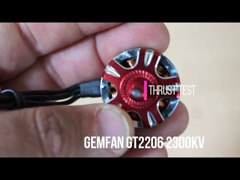 Gemfan GT2206 2300KV thrust test