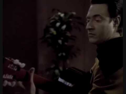Star Trek TNG: Data plays the guitar