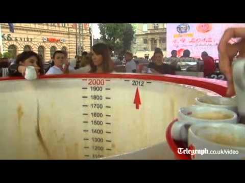 World's largest cappuccino brewed