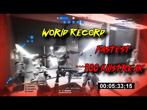 Star Wars Battlefront 2 - WORLD RECORD Fastest 100 Killstreak