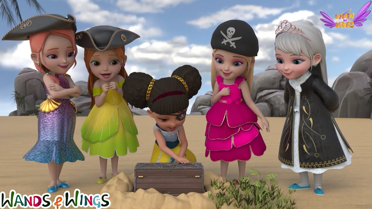 Princesses on a Treasure Hunt | Sea Sea Sea & More Adventure Songs | Fairytale Rhyme | Wands & Wings