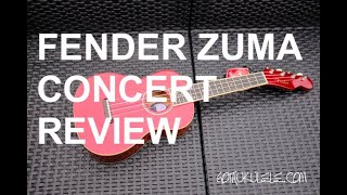 Video thumbnail for Got A Ukulele Reviews - Fender Zuma Concert by GotAUkulele