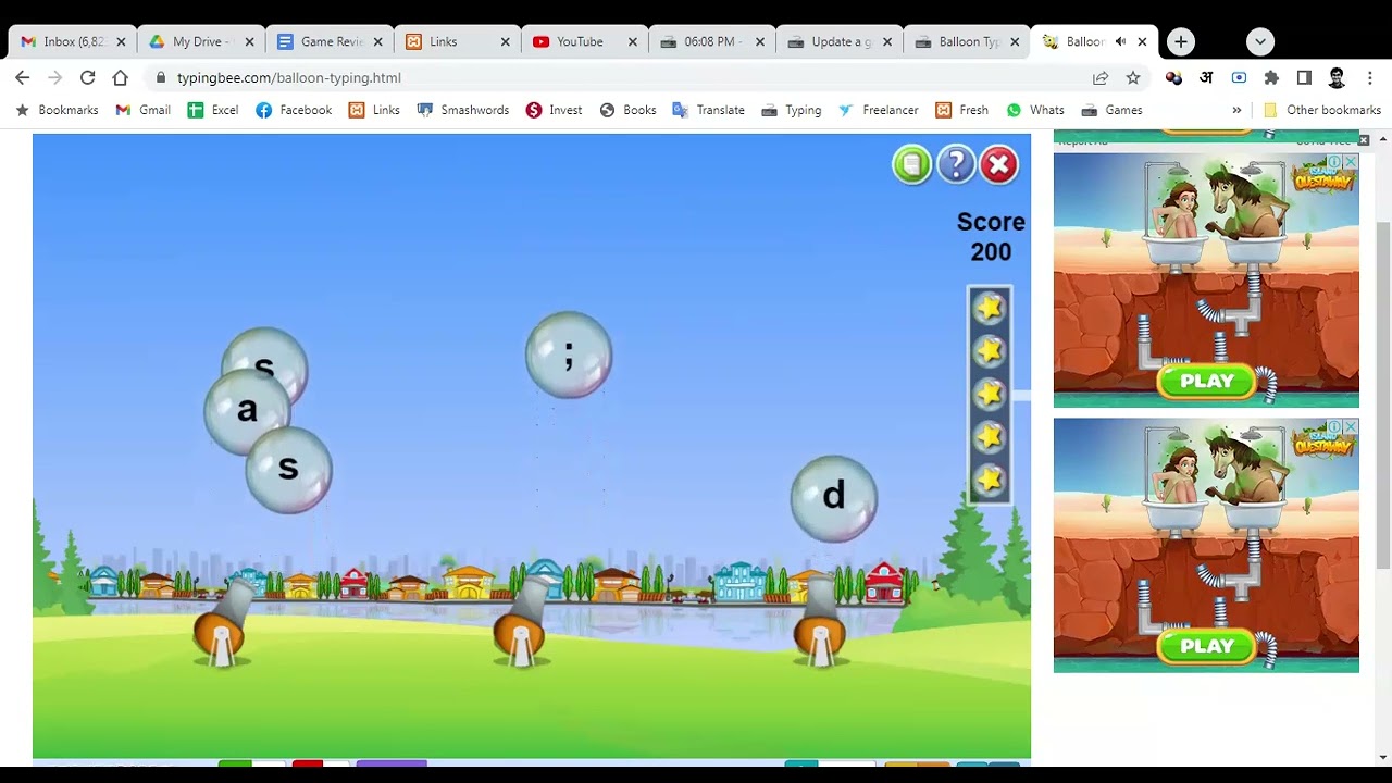 Typing Game: Balloon Typing (3.0/5.0) — How to play & Review