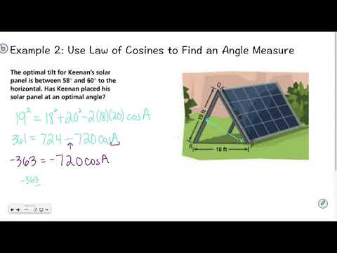 Geometry 8-4: Law of Cosines
