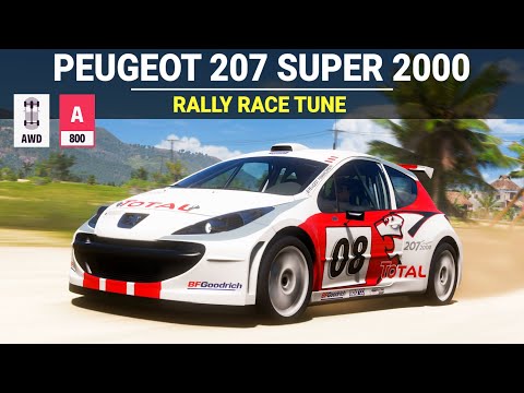 Forza Horizon 5 - 2007 Peugeot 207 Super 2000 WRC, FH5 Rally Race Build, Tune & Customization