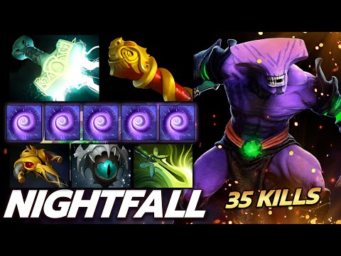 NIGHTFALL [Faceless Void] Bash Lord Madness Carry 35 Kills Dota 2  (Fullmatch)