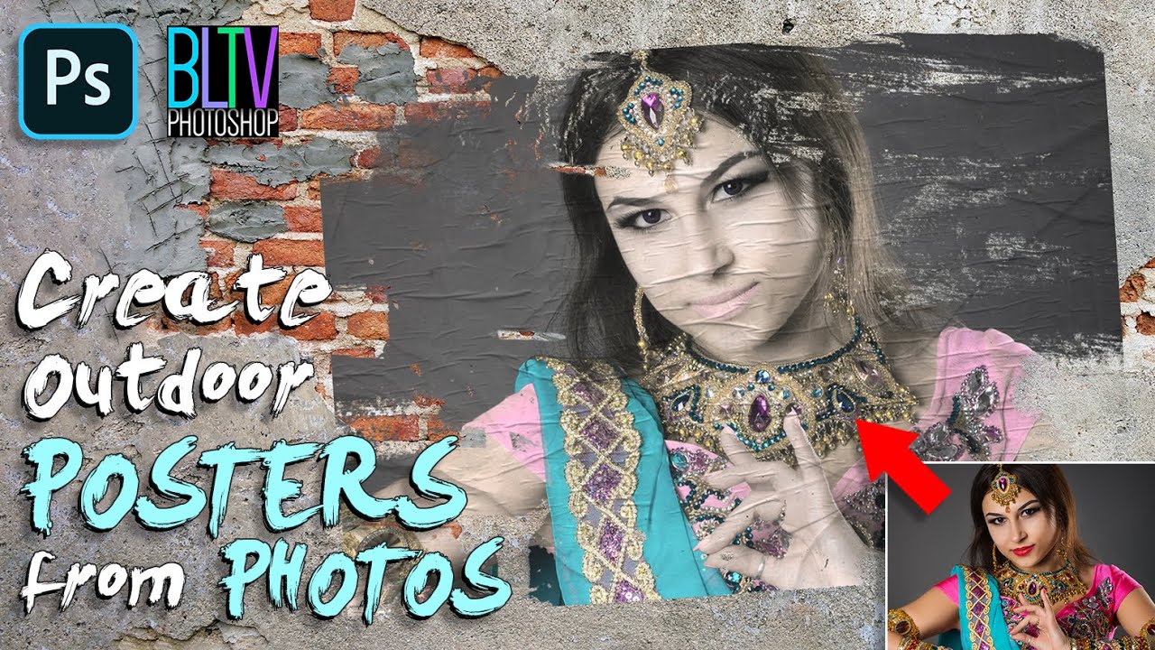 Transform Your PHOTOS into Weathered, Outdoor POSTERS in Photoshop!