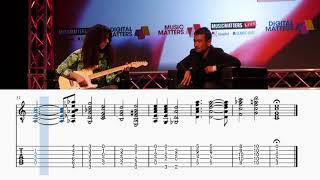 Marty Friedman playing chord progression from Ikimonogakari&#39;s Arigatou (ありがとう) - Guitar tab