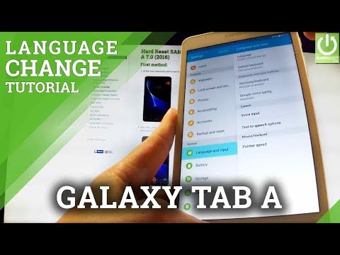 How to Change Language Settings on SAMSUNG Galaxy Tab A