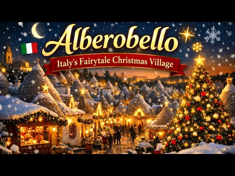 Alberobello 2025 💫🧚‍♀️The Most Fairytale Christmas Village in Italy , Puglia | Christmas markets