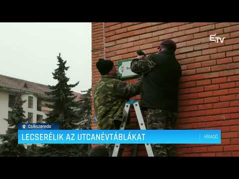 Lecserélik az utcanévtáblákat – Erdélyi Magyar Televízió