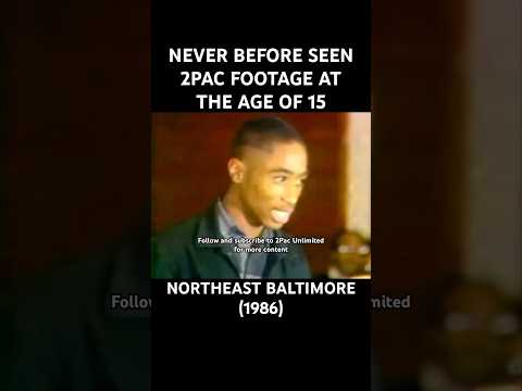 RARE 2PAC FOOTAGE AT THE AGE OF 15 #2pac #tupac #rap #shorts #fyp