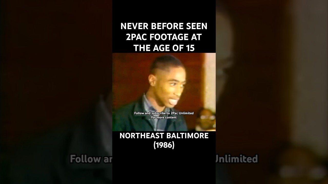 RARE 2PAC FOOTAGE AT THE AGE OF 15 #2pac #tupac #rap #shorts #fyp