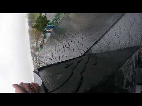 Schiefer Schuppendeckung an Schornstein - Teil 65 - 31.01.2025 - Altdeutsche Deckung