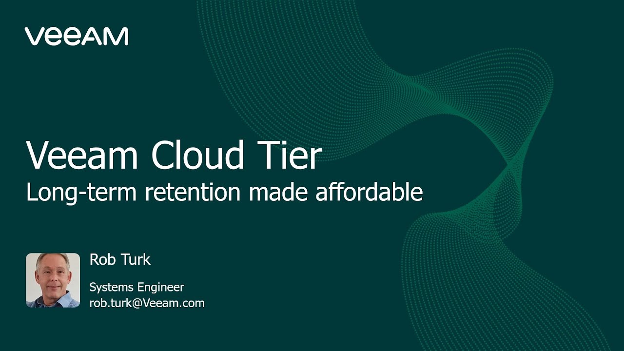 Veeam Cloud Tier: Long‑term data retention made affordable video