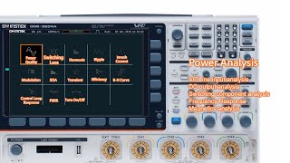 GDS-3000A Power Analysis Features: GW Instek