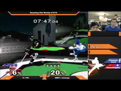 [Smashing Illini Weekly] Hindawg (Fox, Falco) vs. Sizzle (Marth) SSBM Singles