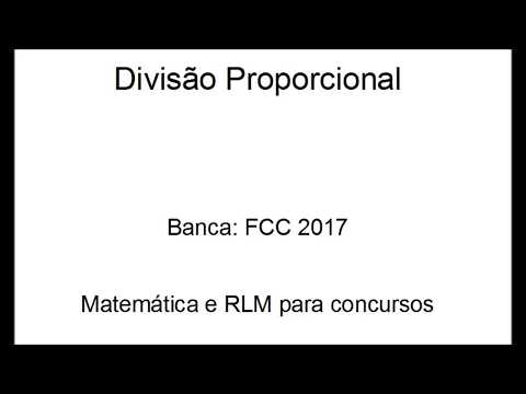 Divisão proporcional FCC 2017